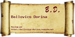 Bellovics Dorina névjegykártya